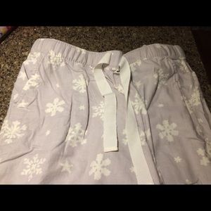 Snowflake pajama pants
